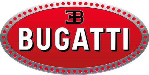 Bugatti logo sticker - bugatti, classic